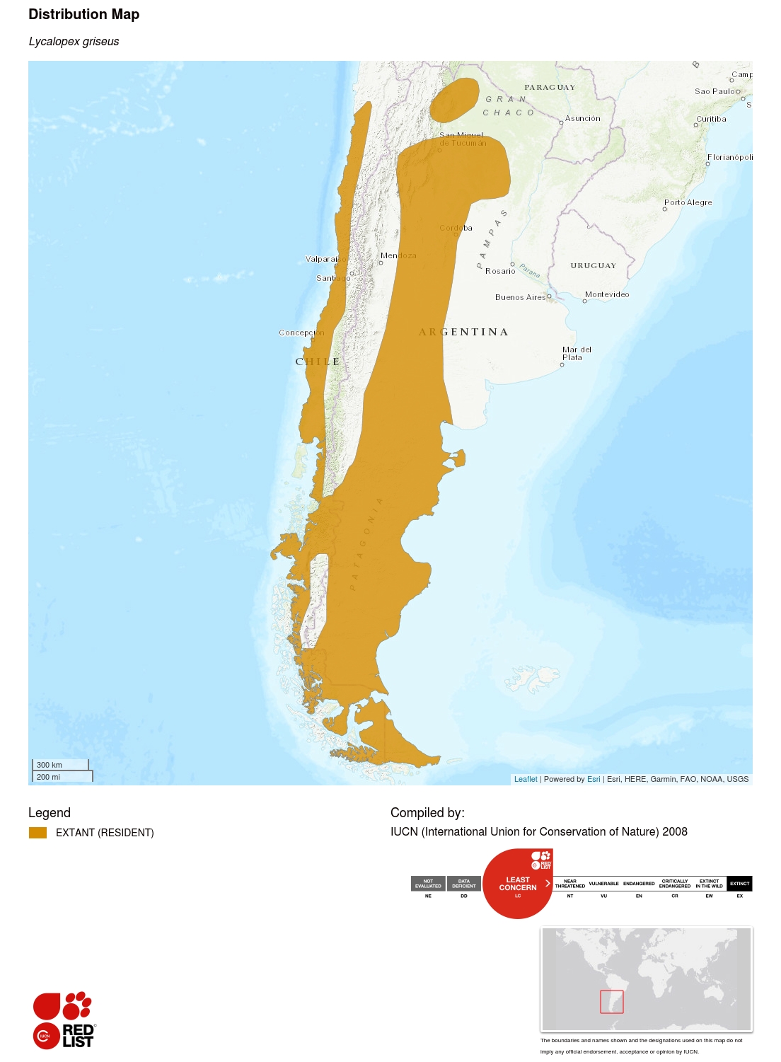 (Chilla range map)